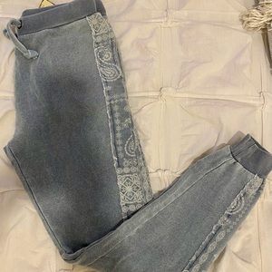 NWT Vintage Havana blue paisley sweatpants